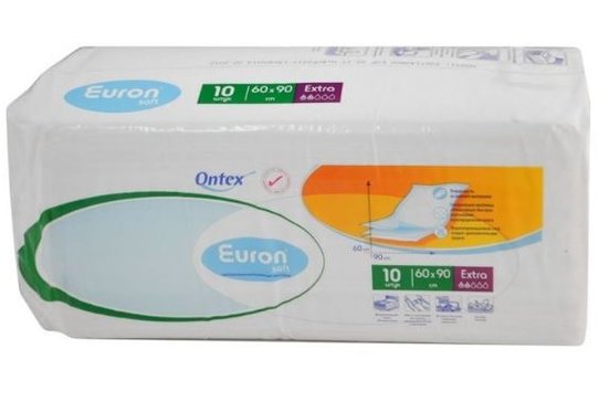 Euron soft пеленки впитывающие экстра 60х90см 10 шт