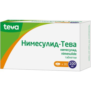 Купить нимесулид-Тева таб 100мг 30 шт (нимесулид) от 266 руб. в городе Москва и Московская область в интернет-аптеке Планета Здоровья