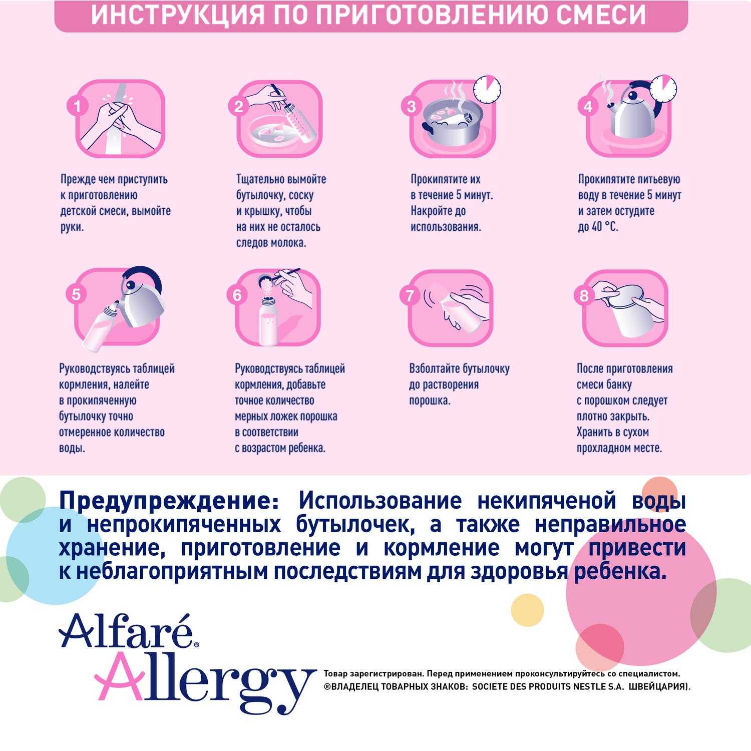 Купить Alfare Allergy (Aлфаре Аллерджи), сухая смесь для диетотерапии  аллергии к белкам коровьего молока у детей с рождения, 400г в городе Пермь  в интернет-аптеке Планета Здоровья