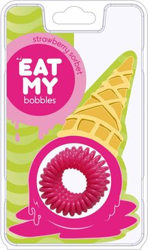 Резинки для волос strawberry sorbet  клубничный сорбет 3 шт Eat my bobbles 