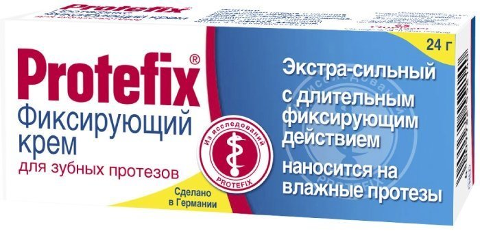 Protefix (Протефикс) Крем фиксирующий для зубных протезов экстра-сильный 24 г