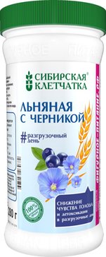 Клетчатка сибирская 280г льняная с черникой