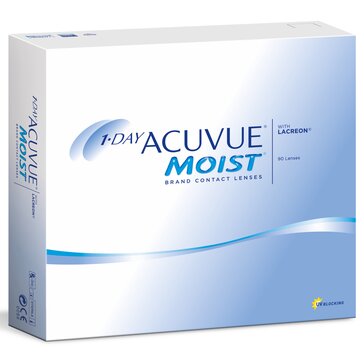 Линзы контактные однодневные 1-DAY ACUVUE MOIST, D: -4.25, BC: 9, 90 шт