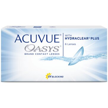 Линзы контактные двухнедельные ACUVUE OASYS with HYDRACLEAR PLUS, D: -5.5, BC: 8.8, 6 шт