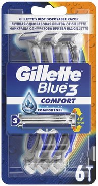 Gillette blue 3 бритва comfort одноразовая 6 шт