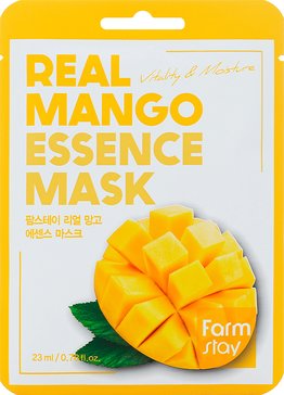 FarmStay Тканевая маска для лица с экстрактом манго 1 шт Real Mango Essence Mask