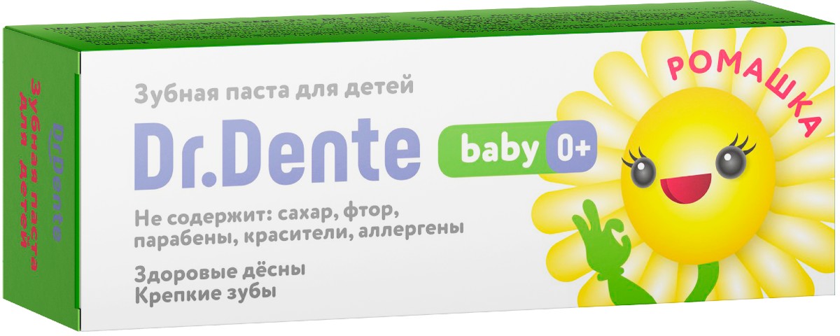 Зубная паста Dr.Dente детская 0+ 50 мл Ромашка Доктор денте