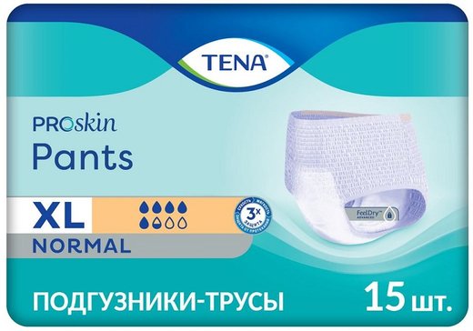 Tena Pants Normal Подгузники-трусы для взрослых р.XL 15 шт