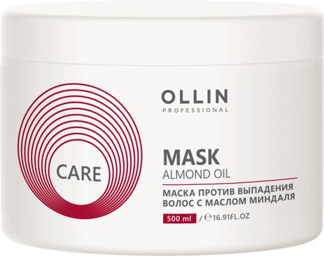 Ollin professional care маска для волос против выпадения 500мл с маслом миндаля