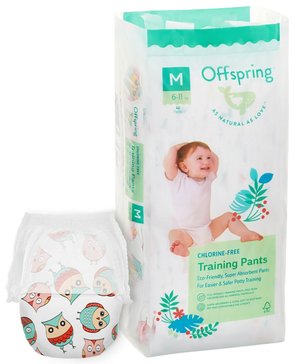 Offspring Трусики-подгузники р.M (6-11 кг) 42 шт расцветка Cовы