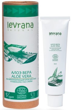 Крем для лица Алоэ Вера витаминизирующий 50 мл Levrana COSMOS ORGANIC