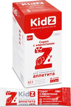 Kidz Сироп с карнитином стик 20 шт 