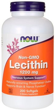 NOW Lecithin, Лецитин 1200 мг капс 200 шт