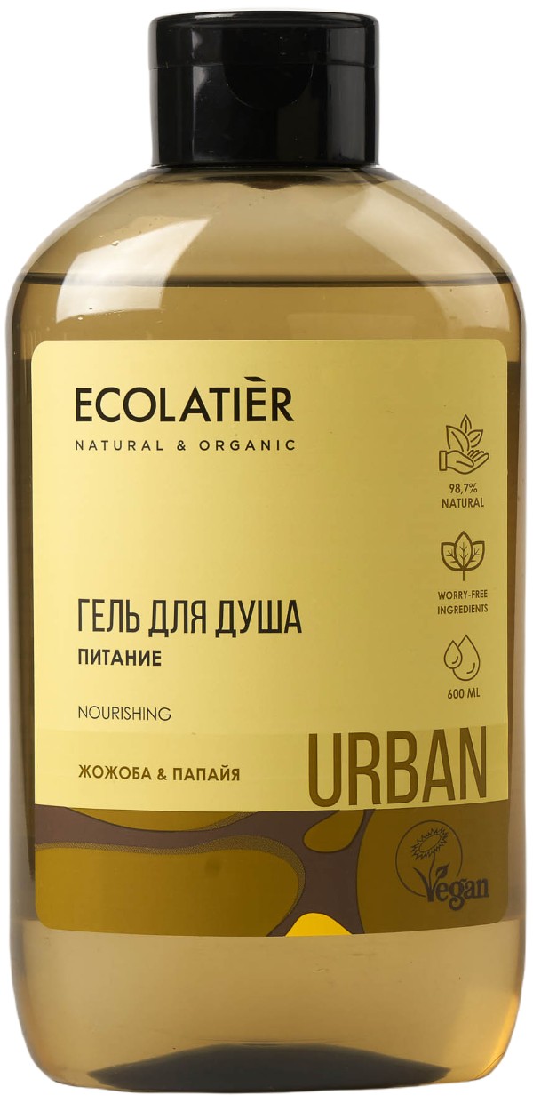 Ecolatier Гель для душа Питание жожоба и папайя 600 мл