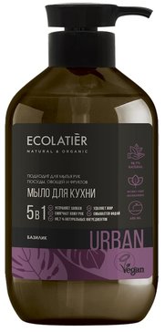 Ecolatier мыло жидкое для рук кухонное 600мл базилик