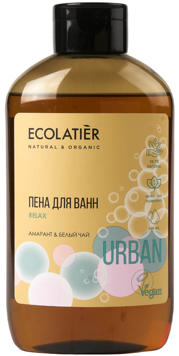 Ecolatier Пена для ванн амарант и белый чай 600 мл