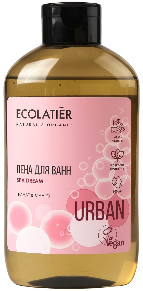 Ecolatier Пена для ванн гранат и манго 600 мл