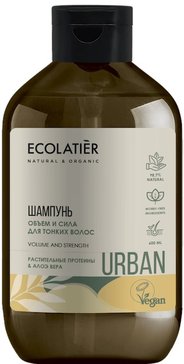 Ecolatier Шампунь Объем и сила для тонких волос растительные протеины и алоэ вера 600 мл