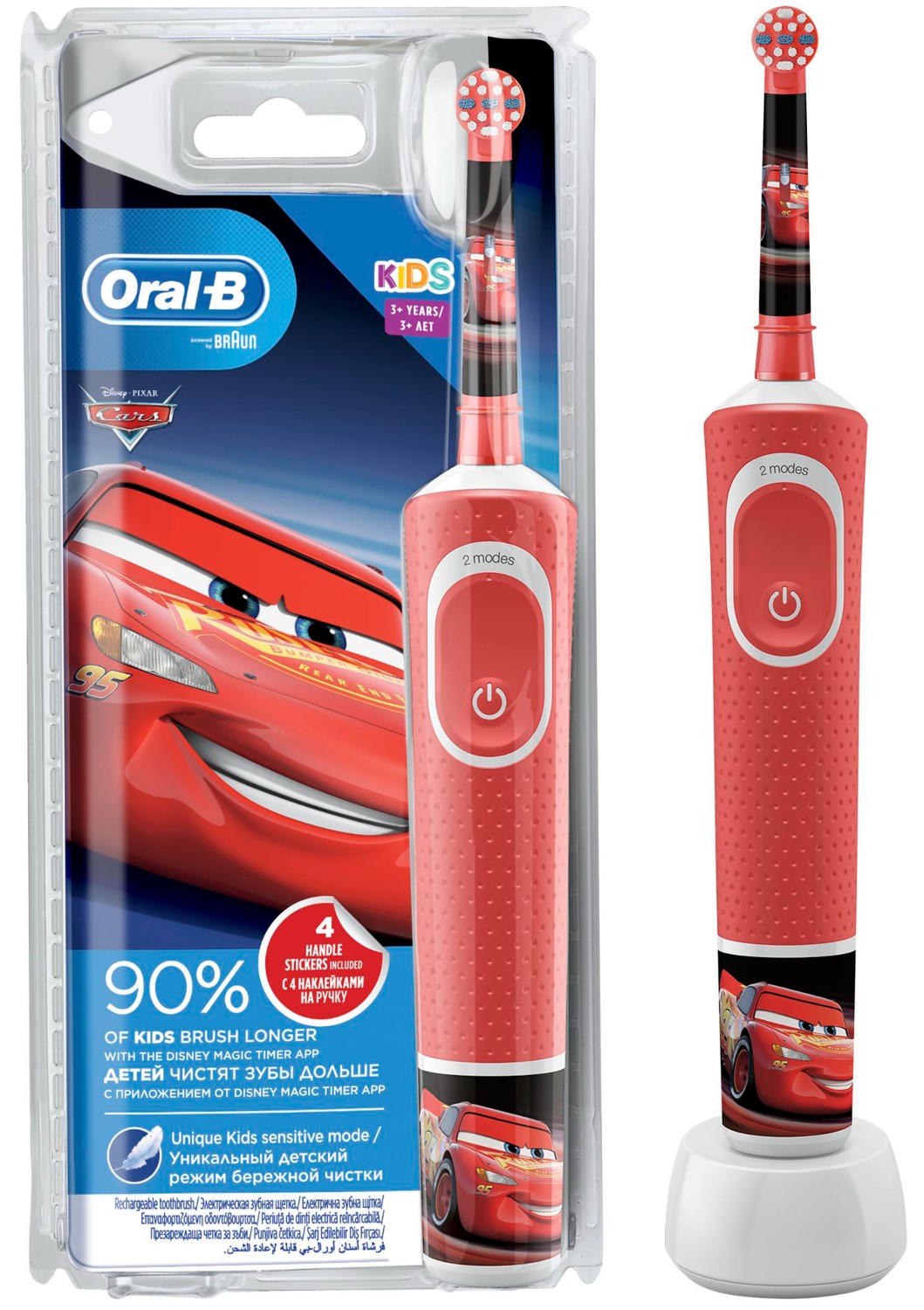 Oral-b KIDS Тачки щетка зубная электрическая для детей с 3-х лет 