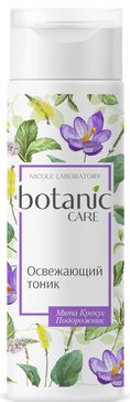 Botanic care тоник для лица освежающий мята/крокус/подорожник 200мл