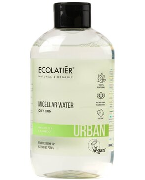 Ecolatier Мицеллярная вода для снятия макияжа Чай матча и Бамбук, 600 мл