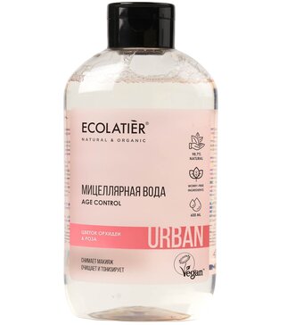 Ecolatier Мицеллярная вода для снятия макияжа Цветок орхидеи и Роза 600 мл