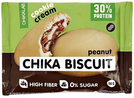 Chika Biscuit печенье с начинкой 50г бисквит арахисовый