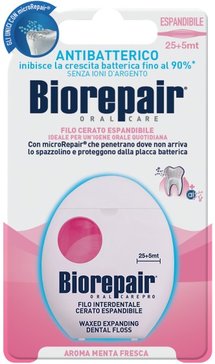 Biorepair Filo Cerato Espandibile Зубная нить вощеная расширяющаяся 30 м