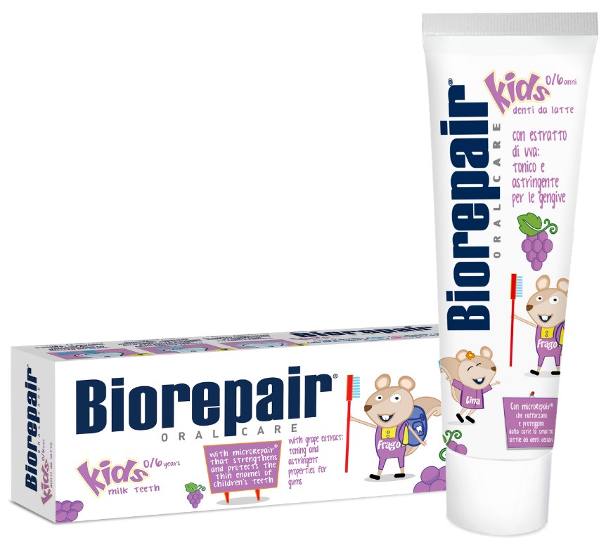 Biorepair Kids Grape Зубная паста для детей 0-6 лет с экстрактом винограда 50 мл