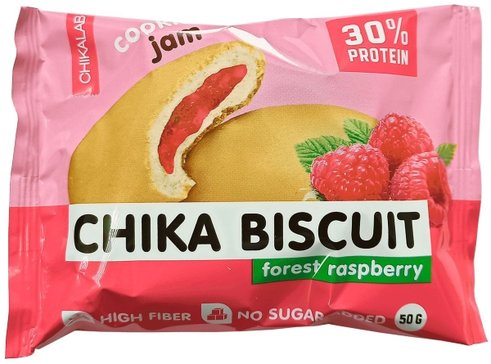 Chika Biscuit печенье с начинкой 50г бисквит лесная малина