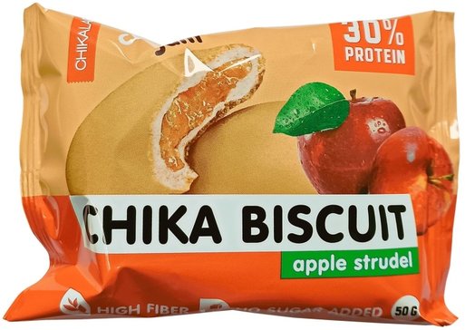 Chika Biscuit печенье с начинкой 50г бисквит яблочный штрудель