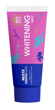 Зубная паста Отбеливающая с мятой 100 г Mixte Whitening Mint Миксти