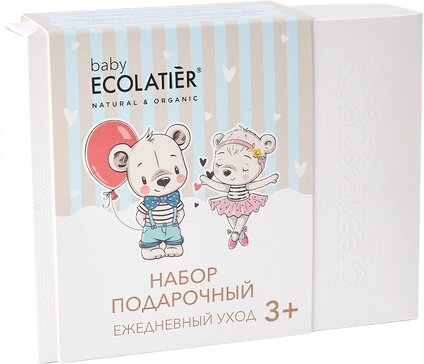 Ecolatier baby Набор подарочный 3+ (детский шампунь 2в1 150 мл + молочко 150 мл)