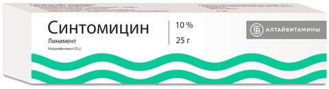 Синтомицина линимент 10% 25 г 