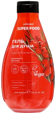 Cafe Mimi Super Food Гель для душа Годжи & Розмарин 370 мл