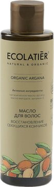 Ecolatier green arganа oil масло для волос глубокое восстановление секущихся кончиков 200мл