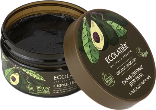 Ecolatier green avocado oil скраб-пилинг для тела глубокое питание 300г