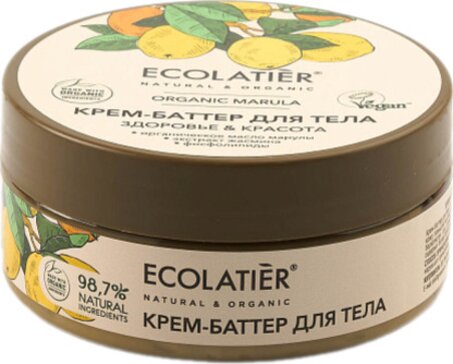 Ecolatier green marula oil крем-баттер для тела здоровье и красота 150мл