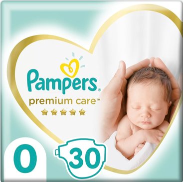 Pampers premium care подгузники newborn 0-3кг 30 шт