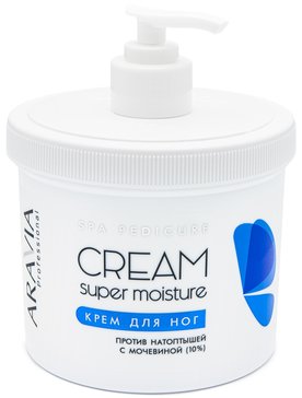 Крем для ног против натоптышей с мочевиной (10%) Super Moisture 550 мл ARAVIA Professional