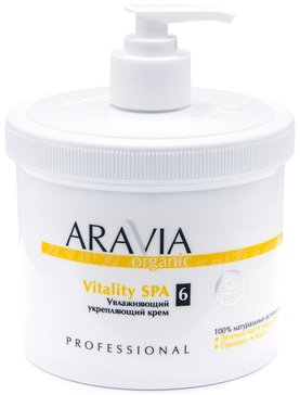 Крем для тела увлажняющий укрепляющий Vitality SPA 550 мл ARAVIA Organic