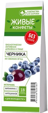 Лакомства для здоровья мармелад 105г черника