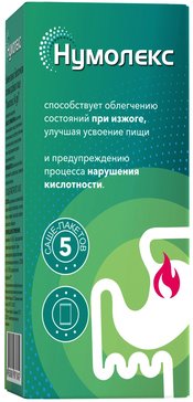 Нумолекс Гель для приема внутрь при изжоге, саше-пакет 5 шт