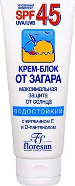 Флоресан sun крем блок для лица/шеи от загара 60мл формула-113 spf 45