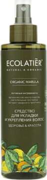 Ecolatier organic marula средство для укладки волос укрепляющий 200мл здоровьеикрасота