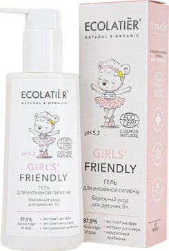 Ecolatier baby гель 3+ для интимной гигиены girls' friendly  150мл