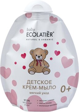 Ecolatier baby Крем-мыло детское 0+ Мягкий уход 250 мл 