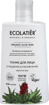 Ecolatier green aloe vera тоник для лица очищение и увлажнение 250мл