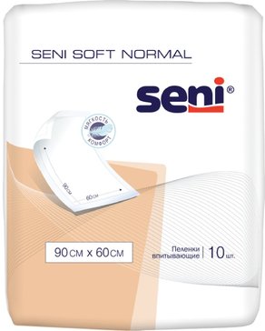 Seni soft пеленка гигиеническая впитывающая 90х60см 10 шт normal