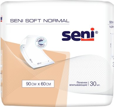 Seni soft пеленка гигиеническая впитывающая 90х60см 30 шт normal